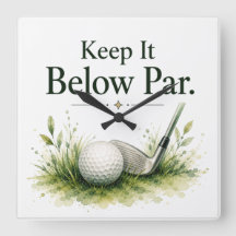 Golf ball with text watercolor