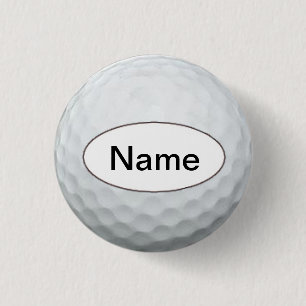 golf ball with your nasty on it 1 inch round button