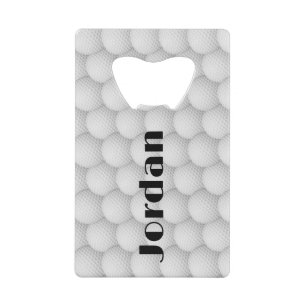 Golf Balls Abstract Design Bottle Opener Credit Card Bottle Opener