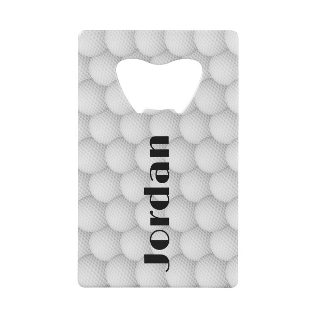 Golf Balls Abstract Design Bottle Opener Credit Card Bottle Opener (Front)
