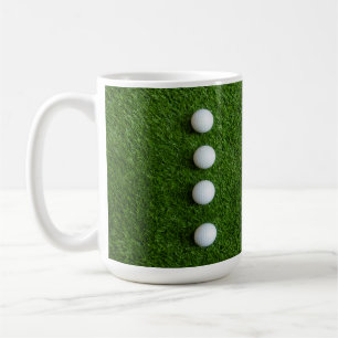 Golf Balls are on green grass Coffee Mug