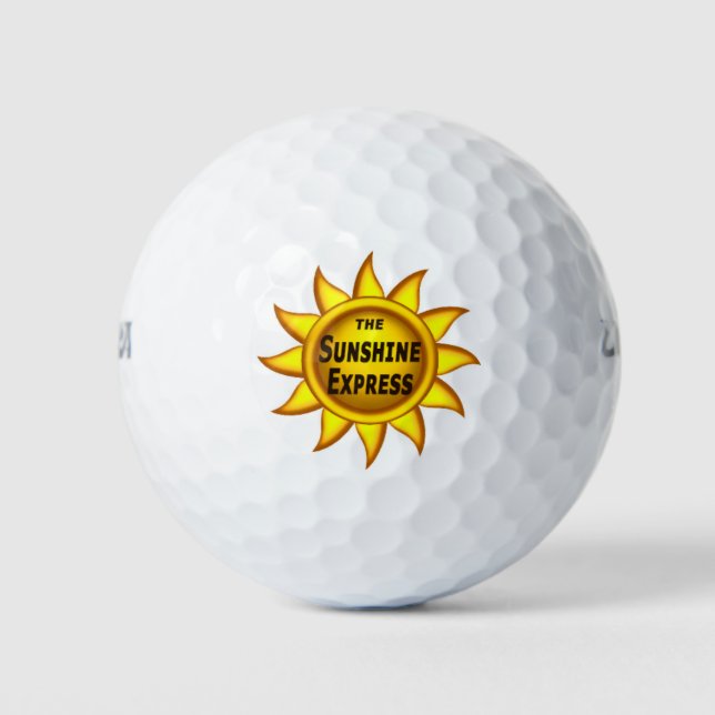 Golf Balls custom - The Sunshine Express logo (Front)
