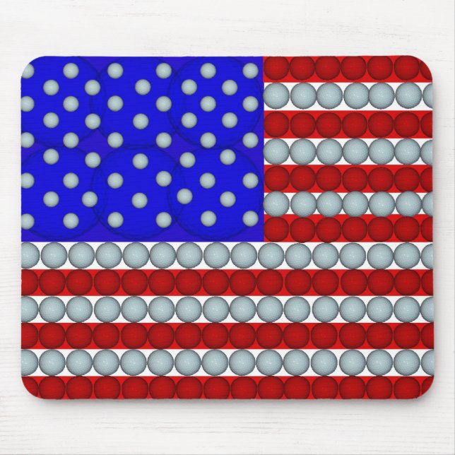 Golf Balls Flag Mouse Pad (Front)
