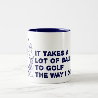 Golf Balls Two-Tone Coffee Mug