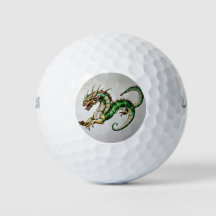 Golf Balls-   "Watercolor Dragon Majesty