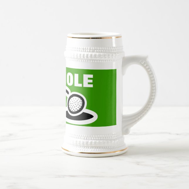 Golf beer mug with funny quote (Right)