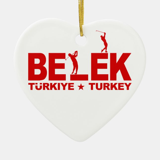 GOLF BELEK ornament - customizable (Front)