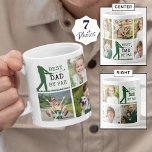 Golf BEST DAD BY PAR 7 Photo Collage Coffee Mug<br><div class="desc">Create a unique photo collage mug for the golf lover Dad utilizing this easy-to-upload photo collage template with 7 pictures and the funny golf saying title BEST DAD BY PAR in green and black. Makes a memorable, meaningful father gift for his birthday, Father's Day or a holiday. ASSISTANCE: For help...</div>