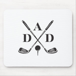 Golf Best Dad By Par Daddy Golfer Father's Day Gol Mouse Pad