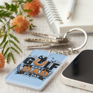 Golf Best Dad By Par Funny Golf Father's Day Keychain