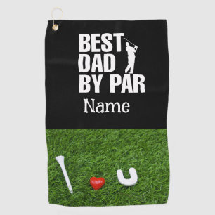 Golf  Best Dad by Par Golf Towel