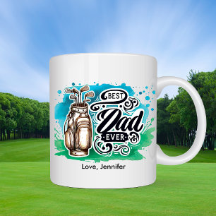 Golf Best Dad Father's Day Personalized    Coffee Mug