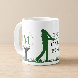 Golf BEST GRANDPA PAR PAR Monogram Coffee Mug