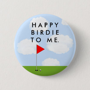 Golf Birdie 2 Inch Round Button