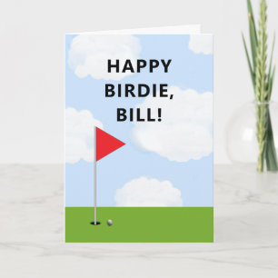 Golf Birthday Card