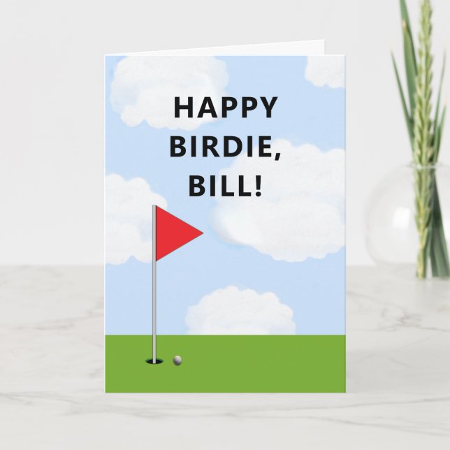 Golf Birthday Card (Front)