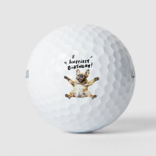 Golf Birthday Celebration with French Bulldog Balls