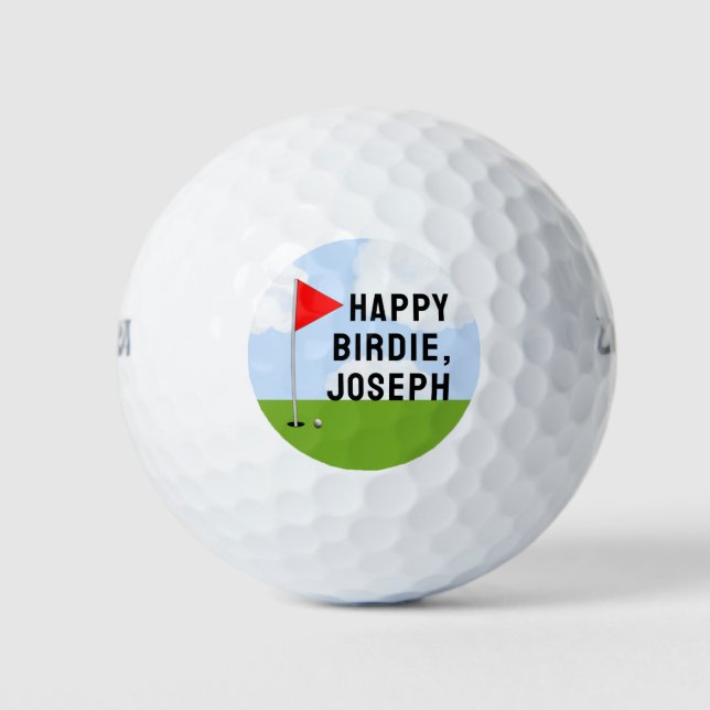 Golf Birthday Collectable Golf Balls (Front)