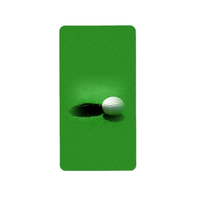GOLF Birthday Hershey Miniature Candy Wrapper Label (Front)