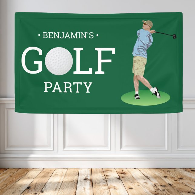 Golf Birthday Party Banner (Creator Uploaded)