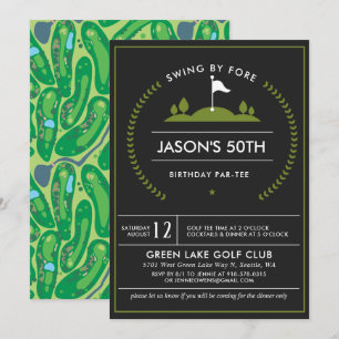 Golf Birthday Party Invitation