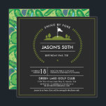 Golf Birthday Party Invitation<br><div class="desc">This Party Will Be a Hole in One! Whether you are hosting a corporate golf tournament or a golf birthday party, every golfer will love these modern golf-themed party invitations. Golf invitations to Par-Tee! Set the mood with great golf invitations for golf outing, golf theme birthday party invitations, ladies golf...</div>