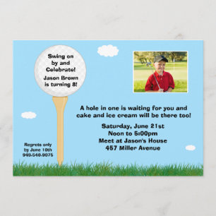 Golf Birthday Party Invitation