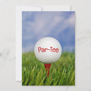 Golf Birthday Party Invitation