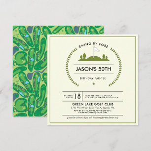 Golf Birthday Party Invitation