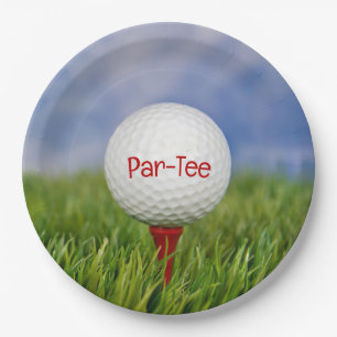 Golf Birthday Party Paper Plate