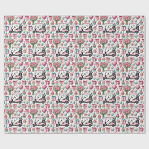 Golf Birthday Party Pink Themed for Girl Woman Wrapping Paper