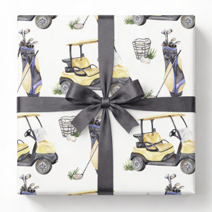 Golf Birthday Party Wrapping Paper