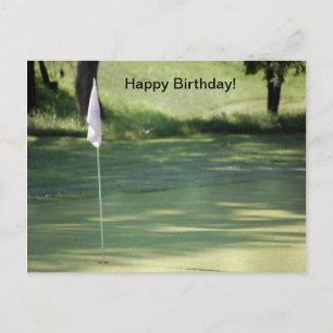 Golf Birthday Postcard