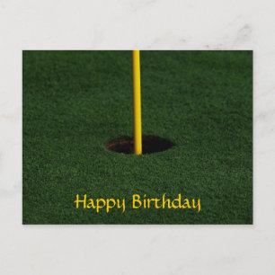 Golf Birthday Postcard