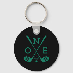 Golf Birthday Shirt 1st Birthday Hole In One Boys Keychain