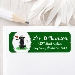 Golf Black Labrador Retriever Dog - Cute