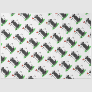 Golf Black Labrador Retriever Dog - Cute Tissue Paper