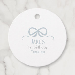 Golf bow party gift tag