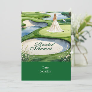 Golf Bridal Shower  Invitation