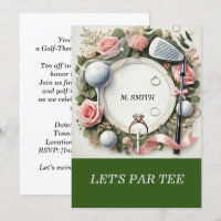 Golf Bridal Shower themed with golf ball