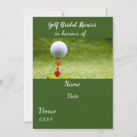 Golf Bridal Shower with golf ball 
