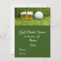 Golf Bridal Shower with golf ball  Save the Date