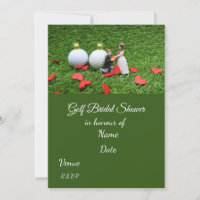 Golf Bridal Shower with golf ball Save the Date