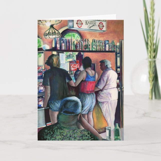 Golf Bufe Budapest Hungary Greeting Card (Front)