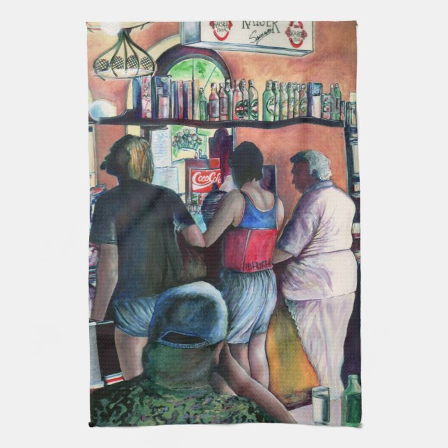 Golf Bufe, Budapest Kitchen Towel (Vertical)