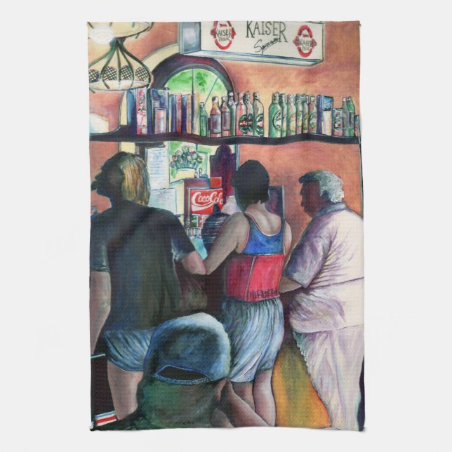 Golf Bufe, Budapest Kitchen Towel (Vertical)