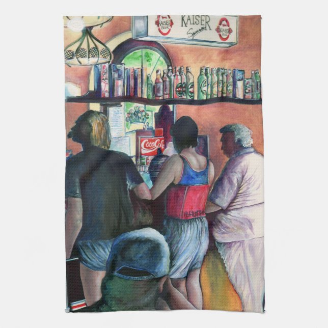 Golf Buffe, Budapest Kitchen Towel (Vertical)