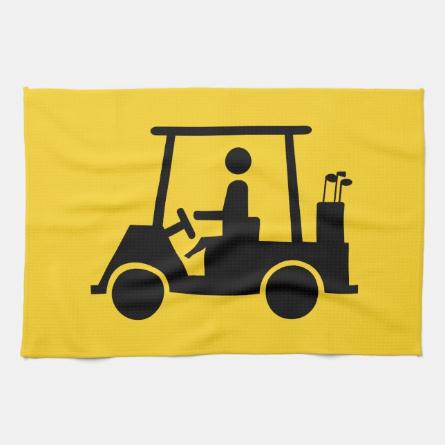 Golf Buggy Kitchen Towel (Horizontal)