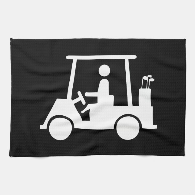 Golf Buggy Kitchen Towel (Horizontal)