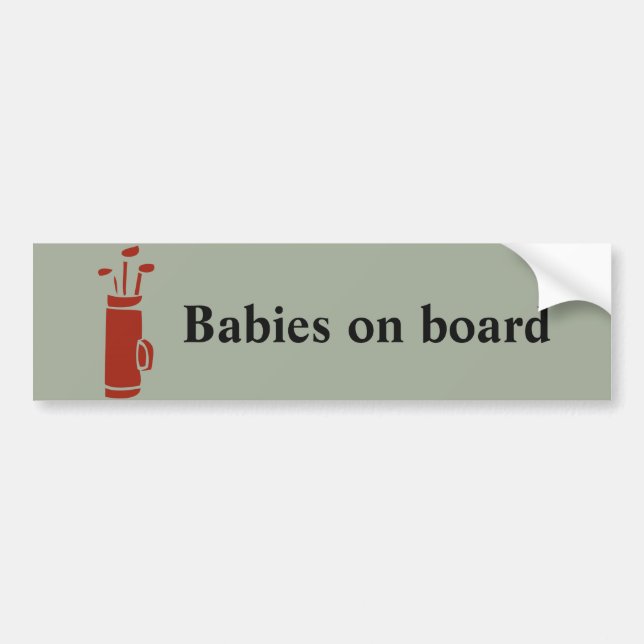 Golf bumper sticker (Front)